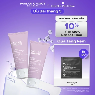 Bộ đôi kem dưỡng thể Paulas Choice 2% BHA giảm mụn, mịn da – Giá 670.000₫ Bộ đôi kem dưỡng thể Paulas Choice 2% BHA giảm mụn, mịn da – Giá 670.000₫
