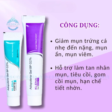 Bộ Đôi Klena 0.3 + AzeMix – Giảm mụn trứng cá, mụn ẩn, mờ thâm, sáng da, ngừa dầu – Giá ưu đãi 310.000₫ 4