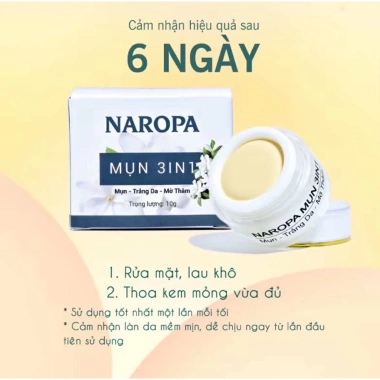 Bộ Đôi Naropa và Serum X3 Giảm Mụn Dưỡng Trắng Mờ Thâm Sạch Khỏe 85.000 VND 6