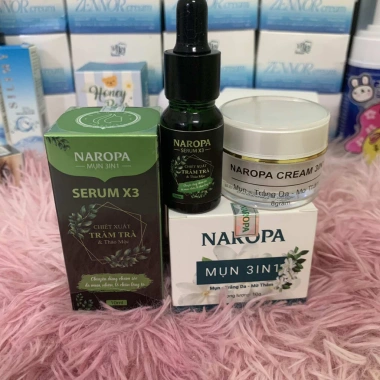 Bộ Đôi Naropa và Serum X3 Giảm Mụn Dưỡng Trắng Mờ Thâm Sạch Khỏe 85.000 VND 8
