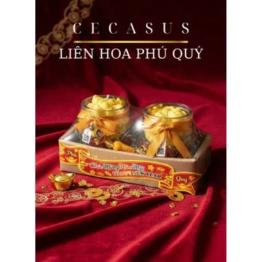Bộ đôi nến thơm Liên hoa phú quý - Hương tinh tế, giảm giá còn 90.000 đồng