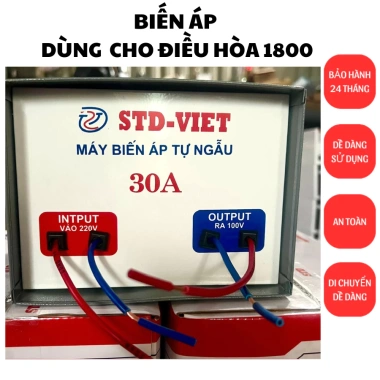 Bộ đổi nguồn 20A/30A Biến áp 220V sang 110V cho điều hòa Nhật Bãi - Giá 525.000đ