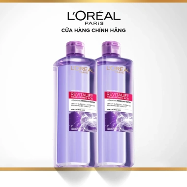 Bộ đôi nước tẩy trang L'Oreal Paris Micellar Water 3‑in‑1 400ml x2 – Làm sạch sâu, giảm giá 20% 12