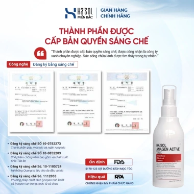 Bộ Đôi Phong Tự Nhiên HASOL Volume Hair 500g + Xịt Dưỡng Mọc Tóc Anagen Active Tonic 100ml - Phục Hồi, Tăng Thể Tích, Dưỡng Gốc