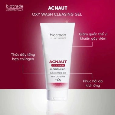 Bộ đôi Sữa rửa mặt và Chấm Mụn BIOTRADE Acnaut Active Cream/Lotion - Giá chỉ 169k, trị mụn viêm, sưng, bọc, mủ 5