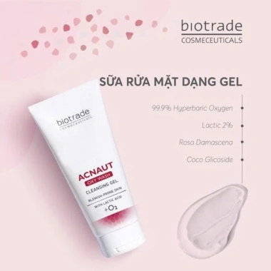 Bộ đôi Sữa rửa mặt và Chấm Mụn BIOTRADE Acnaut Active Cream/Lotion - Giá chỉ 169k, trị mụn viêm, sưng, bọc, mủ 6