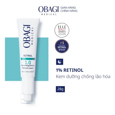 Bộ đôi Toner BHA Obagi Clenziderm 148ml + Kem 360 Retinol 1.0 28g - Giảm mụn, chống lão hóa