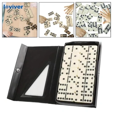 Bộ Domino Double Six 28 viên - Dành cho trẻ 8 tuổi, giải đấu, quà Giáng sinh, 96.120 VND