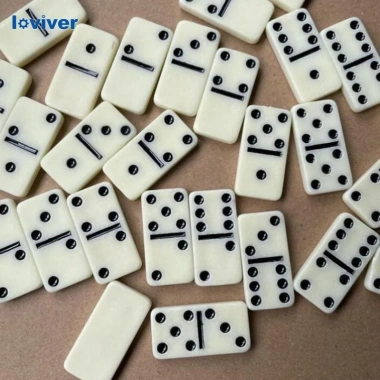 Bộ Domino Double Six 28 viên - Dành cho trẻ 8 tuổi, giải đấu, quà Giáng sinh, 96.120 VND