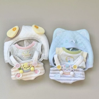Bộ động vật 10cm Muối biển Mèo mèo + Chó sủa - Phụ kiện búp bê Cotton 175.665 VND