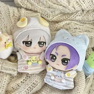 Bộ động vật 10cm Muối biển Mèo mèo + Chó sủa - Phụ kiện búp bê Cotton 175.665 VND