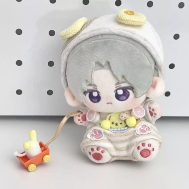 Bộ động vật 10cm Muối biển Mèo mèo + Chó sủa - Phụ kiện búp bê Cotton 175.665 VND