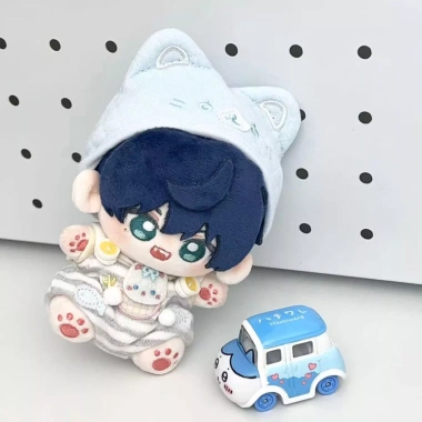 Bộ động vật 10cm Muối biển Mèo mèo + Chó sủa - Phụ kiện búp bê Cotton 175.665 VND