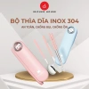 Bộ đũa thìa du lịch SUZUKO HOUSE Inox 304, hộp muỗng nĩa cute có nắp đậy TM15 - Giá chỉ 70.000 VND