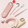 Bộ đũa thìa du lịch SUZUKO HOUSE Inox 304, hộp muỗng nĩa cute có nắp đậy TM15 - Giá chỉ 70.000 VND 8
