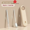 Bộ đũa thìa du lịch SUZUKO HOUSE Inox 304, hộp muỗng nĩa cute có nắp đậy TM15 - Giá chỉ 70.000 VND 10