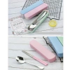 Bộ đũa thìa inox tay cầm lúa mạch an toàn, hộp đựng sang trọng, chỉ 30.000 đồng 8