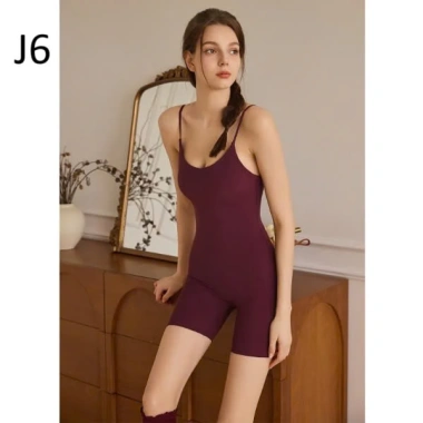 Bộ Đùi Jumpsuit Hai Dây Nữ Thun Lạnh Thấm Hút Mồ Hôi 4 Chiều - AN NHIÊN SHOP 4