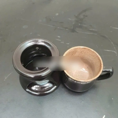 Bộ đun cafe nóng Ly sứ 165ml - Bếp đốt nến giữ nhiệt, uống cà phê & trà, giá chỉ 45k 4