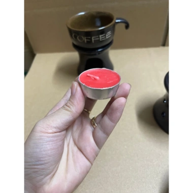 Bộ đun cafe nóng Ly sứ 165ml - Bếp đốt nến giữ nhiệt, uống cà phê & trà, giá chỉ 45k 9
