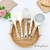 Bộ dụng cụ ăn dặm Babyboo 5 chi tiết: rây cháo, kẹp gắp, phới, chổi, đánh trứng - Giá chỉ 136.203₫ 3