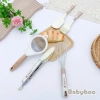 Bộ dụng cụ ăn dặm Babyboo 5 chi tiết: rây cháo, kẹp gắp, phới, chổi, đánh trứng - Giá chỉ 136.203₫ 7