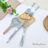 Bộ dụng cụ ăn dặm Babyboo 5 chi tiết: rây cháo, kẹp gắp, phới, chổi, đánh trứng - Giá chỉ 136.203₫ 10