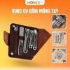 Bộ dụng cụ bấm móng tay Homix inox chống gỉ, an toàn, dễ làm sạch, cắt dũa, chỉ 68.000 VND