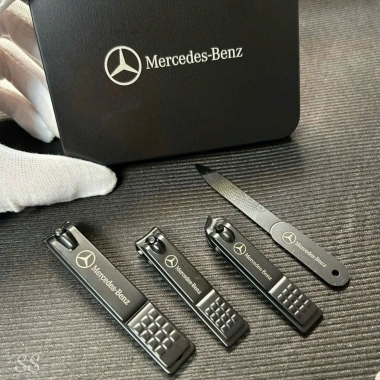 Bộ Dụng Cụ Bấm Móng Tay Mercedes-Benz 4 Món Siêu Bén, Chống Gỉ, Hộp Kim Loại - Giá 109k 2