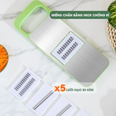 Bộ Dụng Cụ Bào Nạo Rau Củ 6 Món 5 Lưỡi Dao Bảo Vệ Tay An Toàn Giá 45.000₫ 6 Bộ Dụng Cụ Bào Nạo Rau Củ 6 Món 5 Lưỡi Dao Bảo Vệ Tay An Toàn Giá 45.000₫ 6