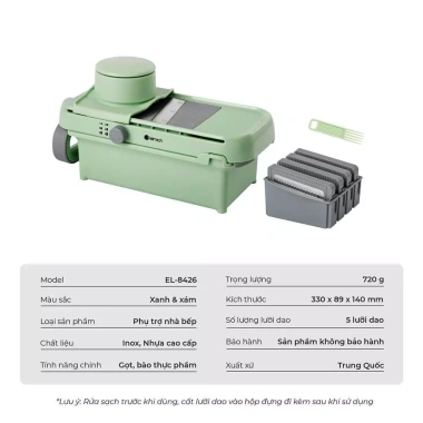 Bộ dụng cụ cắt gọt rau củ quả đa năng EL8.426 - Lưỡi dao cực bén, giá ưu đãi 406.700 VND 9