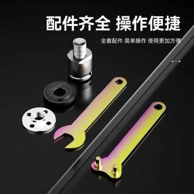 Bộ dụng cụ: Cờ lê điện, Máy mài góc, Đầu nối, Tấm áp lực - Giá 129.678 VND 8