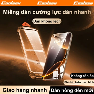Bộ dụng cụ dán kính cường lực tự động cho iPhone X-XS-XR-11-12-13-14-15-16-17 Pro Max Plus - Dễ dán, không bọt khí, giá 36.800 VND