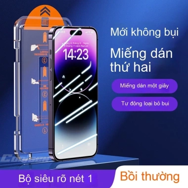 Bộ dụng cụ dán kính cường lực tự động cho iPhone X-XS-XR-11-12-13-14-15-16-17 Pro Max Plus - Dễ dán, không bọt khí, giá 36.800 VND