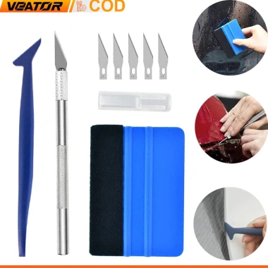 Bộ dụng cụ dán phim ô tô: cạo vinyl, gạt sợi carbon, dán cách nhiệt - Giá chỉ 24.000đ 10