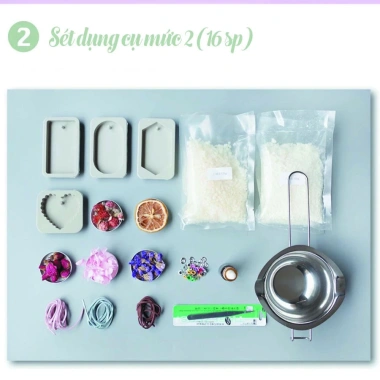 Bộ Dụng Cụ DIY Làm Nến Đổ Khuôn - Sáp Thơm, Quà Lưu Niệm, Giá Ưu Đãi 155k