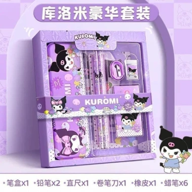 Bộ Dụng Cụ Học Tập 7 Món Cho Bé Hộp Bút, Bút Chì, Gôm, Đồ Gọt, Hộp Màu, Thước Chủ Đề Hoạt Hình Giá Ưu Đãi 30,378đ 2
