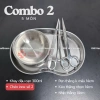 Bộ dụng cụ inox sơ cứu rửa vết thương – Khay đậu 300, pen 14, nhíp 14, kéo 14 | Giá ưu đãi 133.800₫ 7