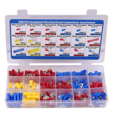 Bộ Dụng Cụ Kìm 19 in 1 Hộp 300 Đầu Cos – Kìm Tuốt Dây, Bấm Cos, Dụng Cụ Điện Thợ Điện, Giá 79.000₫