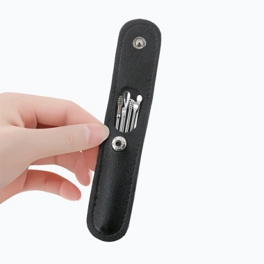 Bộ dụng cụ ngoáy tai inox 6 món – Lấy ráy tai thép không rỉ, massage, làm sạch, 11.500₫