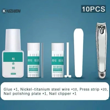 Bộ dụng cụ niềng móng chân 10pcs - Sửa lỗi móng chân mọc ngược, chỉ 100.000đ