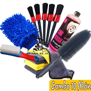 Bộ Dụng Cụ Rửa Xe Đa Năng Chăm Sóc Ô Tô & Xe Máy tại Nhà - Giảm Giá Đặc Biệt 16% Dễ Dùng, Tiết Kiệm Nước