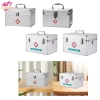Bộ dụng cụ sơ cứu đa năng - Hộp nhôm hợp kim chống bụi, lý tưởng cho du lịch, cắm trại, đi bộ đường dài, mỹ phẩm - 261.800₫