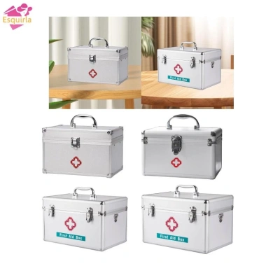 Bộ dụng cụ sơ cứu đa năng - Hộp nhôm hợp kim chống bụi, lý tưởng cho du lịch, cắm trại, đi bộ đường dài, mỹ phẩm - 261.800₫ 4