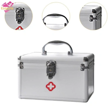 Bộ dụng cụ sơ cứu đa năng - Hộp nhôm hợp kim chống bụi, lý tưởng cho du lịch, cắm trại, đi bộ đường dài, mỹ phẩm - 261.800₫ 6