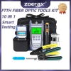 Bộ dụng cụ sợi quang 10 trong 1 ZoeRax - Đo công suất, VFL, Cleaver, Strippers, Palette Knife cho lắp đặt FTTH, giảm giá 1.320.000₫