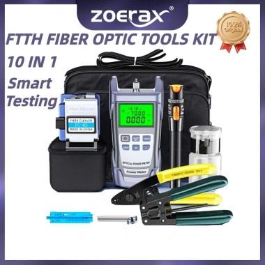 Bộ dụng cụ sợi quang 10 trong 1 ZoeRax - Đo công suất, VFL, Cleaver, Strippers, Palette Knife cho lắp đặt FTTH, giảm giá 1.320.000₫ Bộ dụng cụ sợi quang 10 trong 1 ZoeRax - Đo công suất, VFL, Cleaver, Strippers, Palette Knife cho lắp đặt FTTH, giảm giá 1.320.000₫