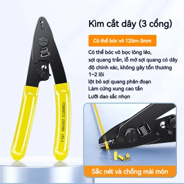 Bộ dụng cụ sợi quang 10 trong 1 ZoeRax - Đo công suất, VFL, Cleaver, Strippers, Palette Knife cho lắp đặt FTTH, giảm giá 1.320.000₫ 8 Bộ dụng cụ sợi quang 10 trong 1 ZoeRax - Đo công suất, VFL, Cleaver, Strippers, Palette Knife cho lắp đặt FTTH, giảm giá 1.320.000₫ 8