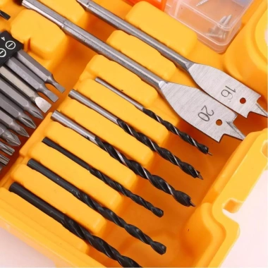 Bộ dụng cụ sửa chữa 118 món kèm máy khoan pin 21V - Đầy đủ phụ kiện, hộp nhựa cứng, giá ưu đãi 769.000 VND