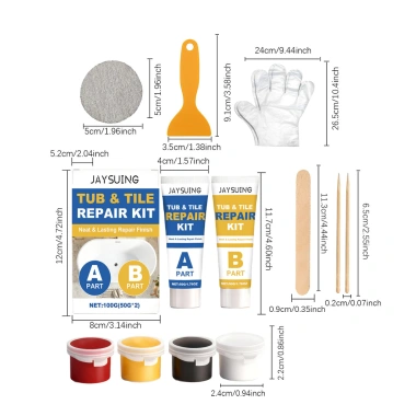 Bộ dụng cụ sửa chữa gạch bồn tắm AB Keo 100g - Đá cẩm thạch vữa niêm phong DIY 99k 3